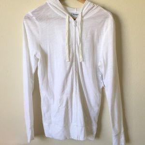 NWT Old Navy White Zipper Hoodie S
